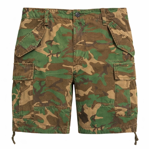 Polo Ralph Lauren Classic Fit Camouflage Cargo Shorts Men Military Camo Utility